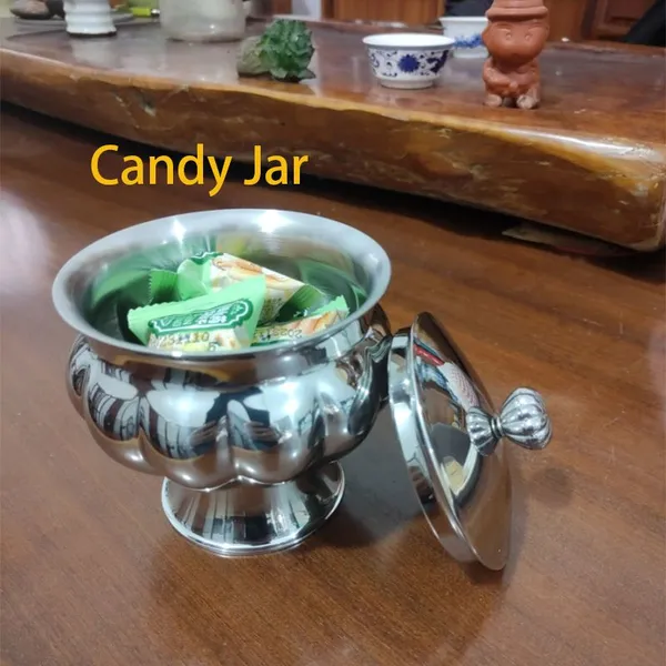 European Style Royal Palace Candy Jars, Light Luxury Western Food Tea Dishes, Stainless Steel Jars, Storage Jars, Sugar Jars photo-2