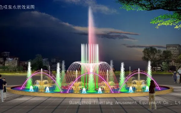 Music Fountain Outdoor Courtyard Full Set of Equipment Wave Light Spray Spring Water View Stainless Steel Fountain Small Pool Fountain photo-4
