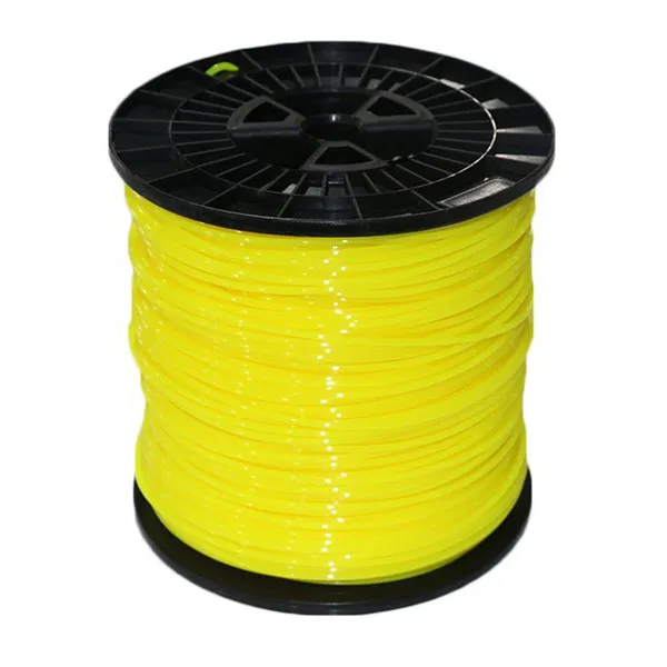 2.4mm 3.0mm Trimmer Nylon Line Yellow Color 2KG Spool