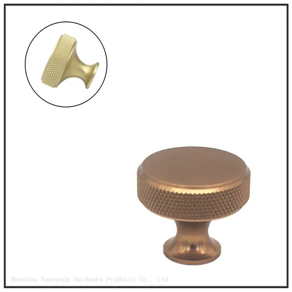 Fancy Knurled Furniture Cabinet Handles Aluminum Cupboard Drawer Pulls Handles and Knobs photo-2