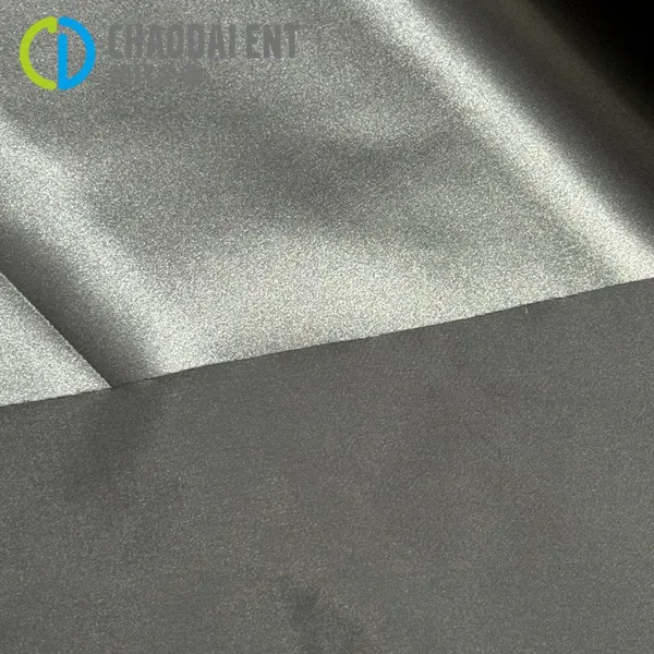 Waterproof 380T 100%RPET Recycle Polyester Oil-faced Taffeta Fabric for Down Coat photo-3
