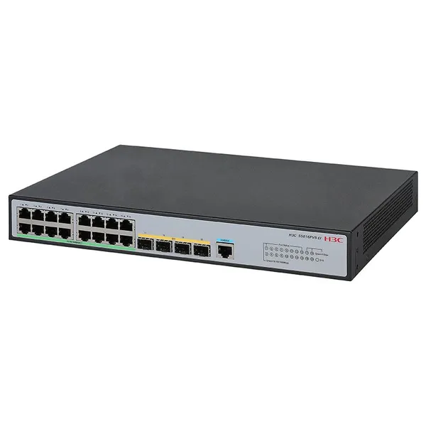 H3C S5016PV6-EI 16-Port Gigabit Managed Switch With 4 SFP Slots, Layer 2/3 Managed Switch photo-2