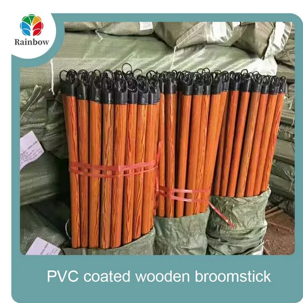 2025 New Wooden Long Broom Handle Natrual Pvc Coated Wooden Broom Handle With Plastic Sweeping Broom photo-3