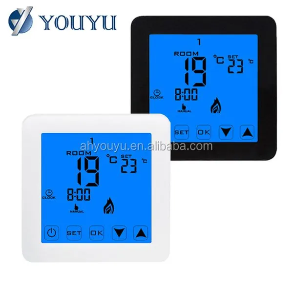 Hvac System Touch Screen Smart Digital Room Heating Cable TemperatureThermostat photo-3