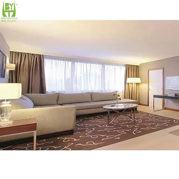 American Style Multifunctional Bed Modern Music Storage Space Leather Bed Luxury LED Light Bed With Computer Lifting Table Set