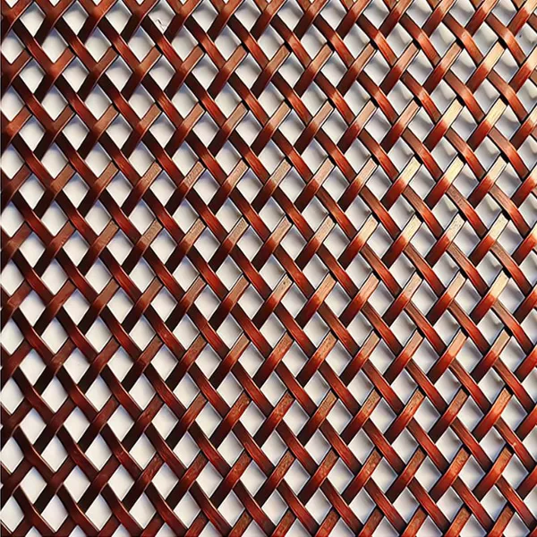 Woven Crimped Decorative Metal Wire Mesh for Cafes, Cabinet Door Decoration photo-3