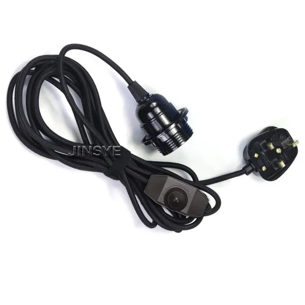 UK CE Table Lamp Cord On Off Dimmer Switch Power Cable Lamp Holder Power Cords For Table Lamps Floor Lamps photo-2