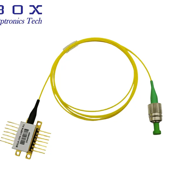 1550.12nm ITU Grid Channel 34 DWDM DFB Butterfly Laser, 10mW or 20mW Analog CATV Laser Diode with TEC, Monitor PD & FC/APC Pigtail