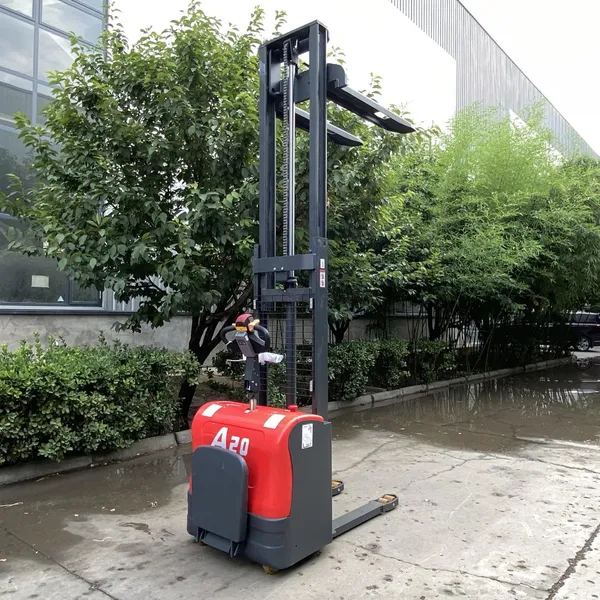 2026 Bestselling Full Electric Stacker 1500kg 2Ton 3M 4M 4.5M Battery Operated Pallet Stacker Indoor Stacking Handling photo-3