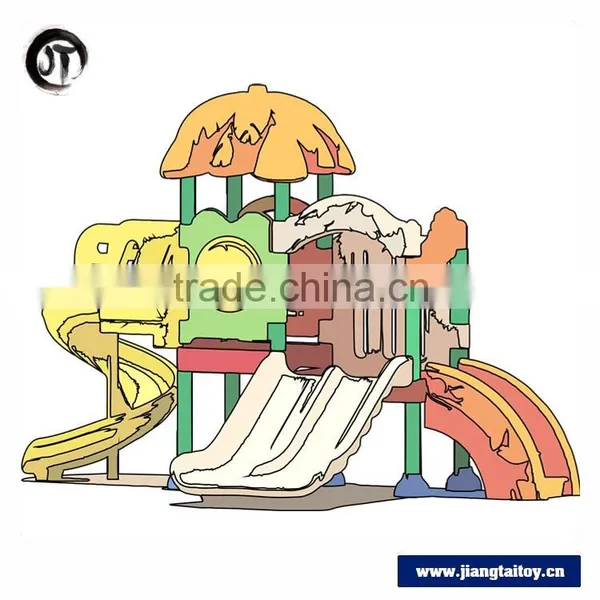 JT16-3701 Wholesale Factory Price 2016 New All Plastic Kids Outdoor Preschool Playground Equipment Product photo-4