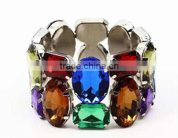Wholesale Jewelry Factory Elastic Crystal Bracelet Exaggerate Bracelet photo-4