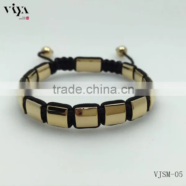 Viya Luxury Mens Bracelets With Charm Square Beads Chinese Knot photo-4