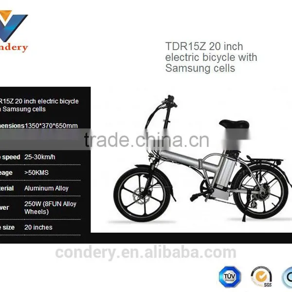 36V 12 Inch 250W Electric Folding Bicycle Electric Bike China EN15194 EN14764 photo-3