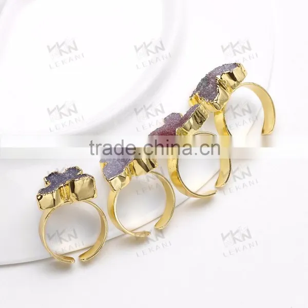 2016 Latest Gold Ring Designs, Natual Stone Gold Rings photo-3