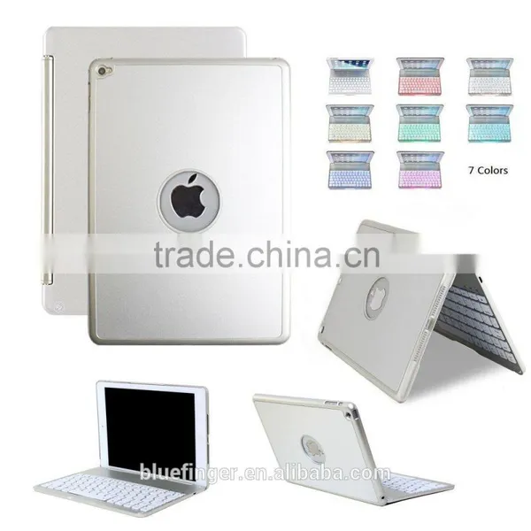 Best Seller Backlit Aluminium Alloy Bluetooth Keyboard Case for 9" Android Tablet With Smart Cover photo-6
