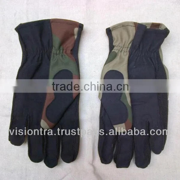 Paintball Gloves Cotton + Leather Cammo Shade ,PayPal Available photo-3