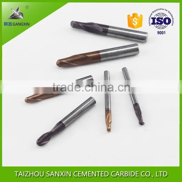 Solid Tungsten Carbide Tapered Ball Nose End Mills for Metal Working photo-5