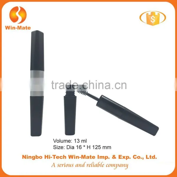 Double Head Black Empty 125*16mm ABS Mascara Tube