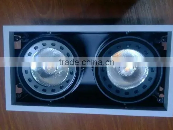 2 Head G53/ar111/qr111 Recessed Grille Lighting Fixture photo-5