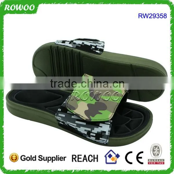Wholesale Spa Pu Slippers Men Indoor Eva Sandal Memory Foam Home Slippers photo-3
