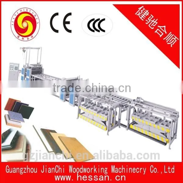 Double Side Hot Melt Glue Pvc Plywood Mdf Press Particle Board Laminating Machine Line With Efficiency