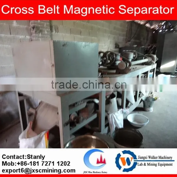 Cross Belt Magnetic Separator for Coltan Tantanum Tin Concentrate Refining