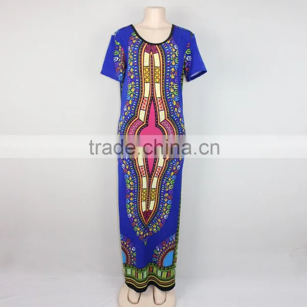 2016 Wholesale Dashiki African Plus Size Maxi Dresses for Women Quality Choice photo-4