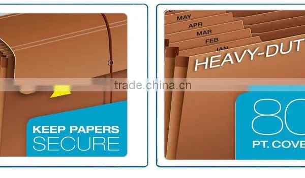 Manufacturing Decorative 19 Pockets Kraft Paper Expanding File Folders photo-3