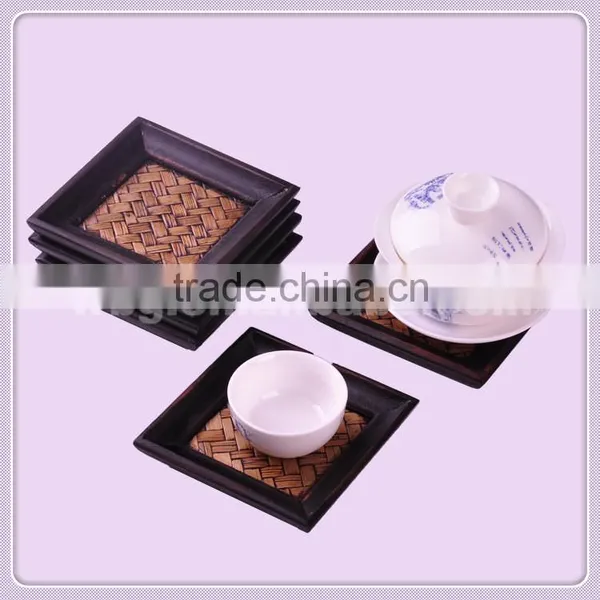 Fancy Wooden Cup Mats, Custom Design Coffee Cup Mat photo-3
