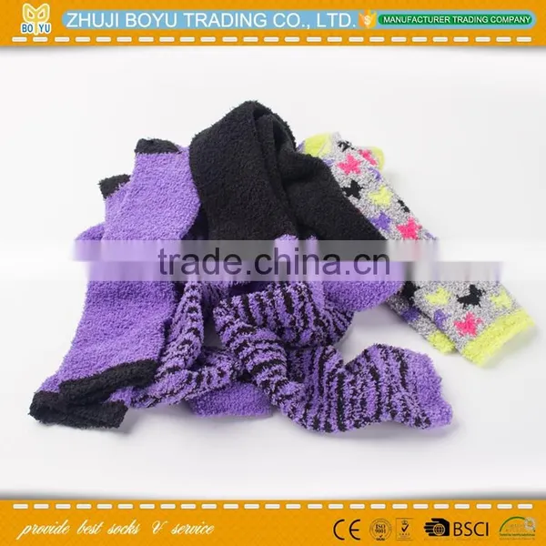 BY-161610 Best Prices Latest Novel Design Women Knee High Cotton Sock Fast Shipping photo-2