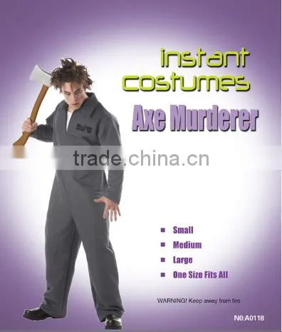 Halloween Party Costumes Axe Murder Fancy Dress Classic Hot Movie Costumes Carnival Clothes photo-6