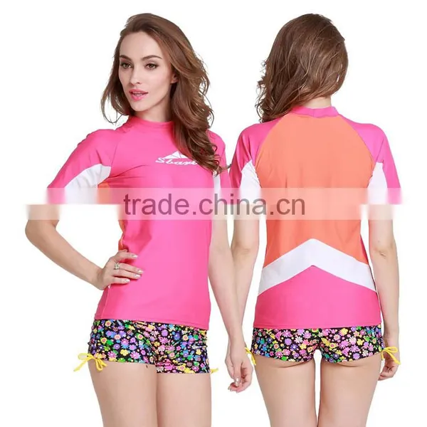 2016 Top Selling Sun Protection Waterproof Short Sleeve Surfing Wetsuit Cloth photo-2