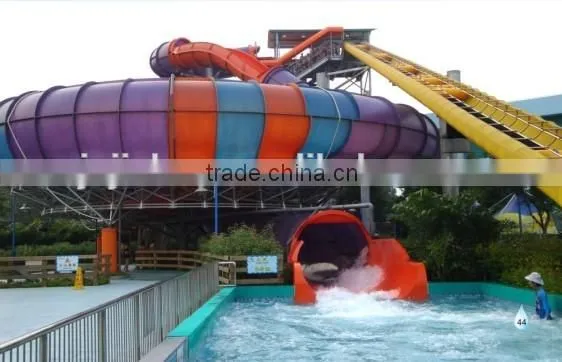 Outdoor Amusement Park Spiral Water Slide photo-3