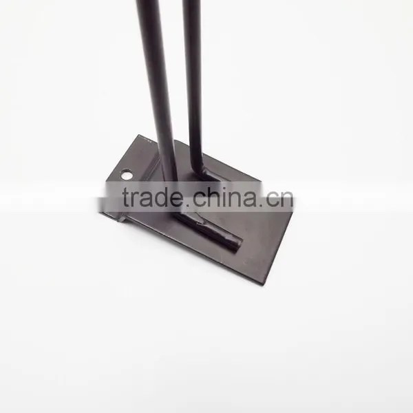 Small Supermarket Display Hook Black Metal Slatwall Hook photo-5