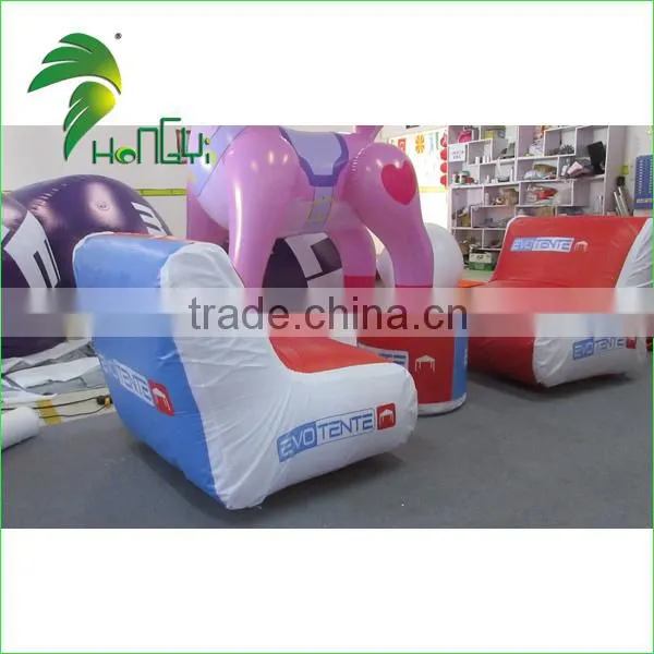 2016 Hot Sale High Quality PVC Inflatable Sofa Chair With Custom Made Logo Printed , Inflatable Chair For Sale photo-5