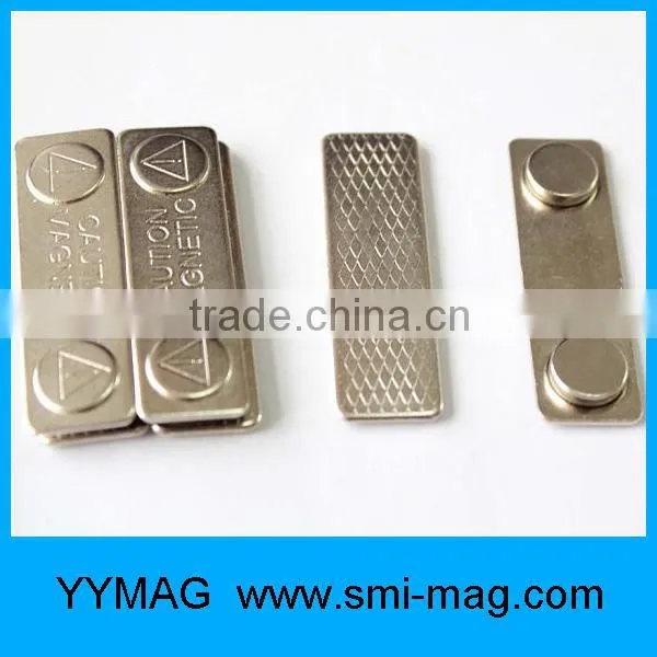 High Quality 45x13x6mm Reusable Metal Name Badge Holder photo-6
