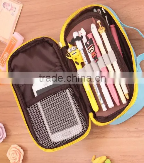 Korea Style Candy Colors Large Volume Pencil Case With Handle photo-6