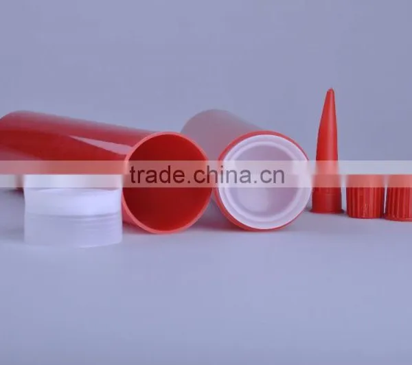 320ml High Quality Empty Plastic Tube High Temperature Silicone Sealants Tube photo-2