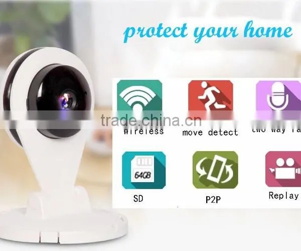 Mini 720P HD Wireless IP Camera With APP Conctrol / P2P CCTV CMOS Carmera