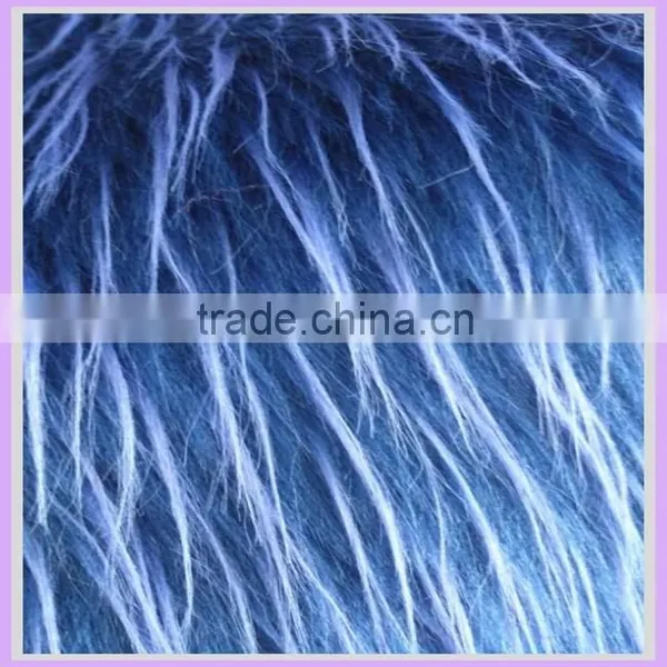 100%Acrylic Long Pile 65mm Fake Fur Fabric Jacquard Tip Print Soft Toys Fur Fabric Animal Fur Teddy Bear China Supplier