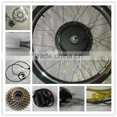 NEW Style,7 Speed+diac Brake,36v500wRear Wheel Electric Bike Conversion Kits With Brushless Gearless Hub Motor photo-3