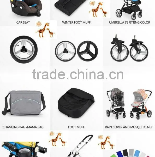 Baby Product for Baby Stroller Baby Pram Hot Sale European Standard High Quality And Comfortable 3in1 Futions Baby Stroller photo-6