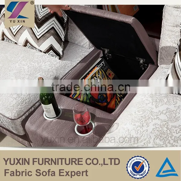 New Design Corner Fabric Sofa Furniture Living Room photo-3