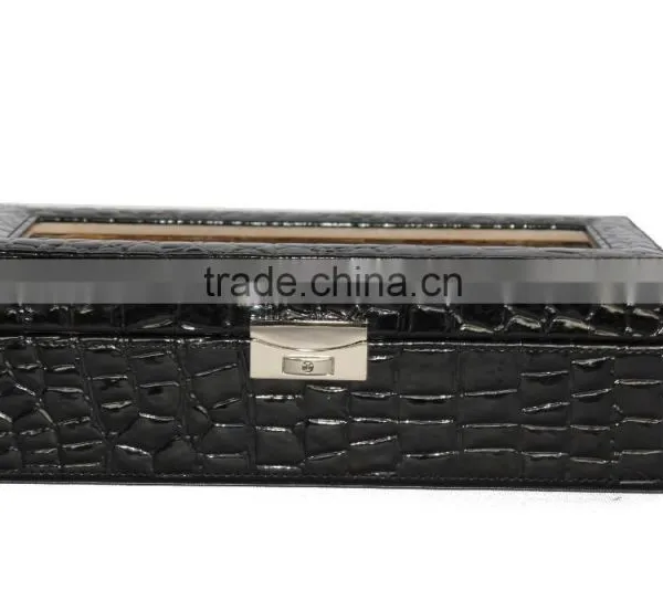 Customized Faux Leather Watch Box/Plastic Watch Case for 5 Watches photo-2