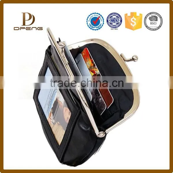 Customized pu Leather Squeeze Coin Purse Zipper Coin Purse Leather photo-3