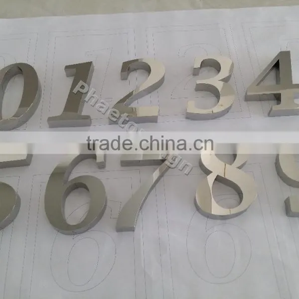 High Quality Anti-rust Mirror Polished 3d Stainless Steel Letter Sign photo-2