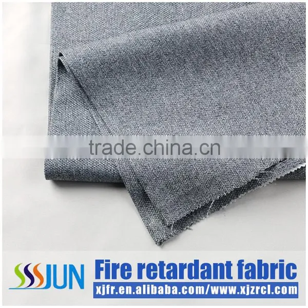 Latest Design Luxury Fire Retardant Flocked Window Curtain Fabric photo-4