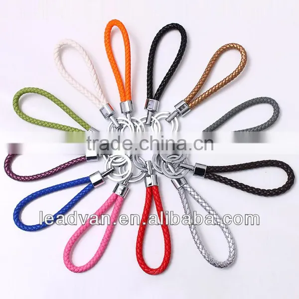 European Style Personalized Metal Keychain Souvenir,High Quality PU Leather Keyring photo-2