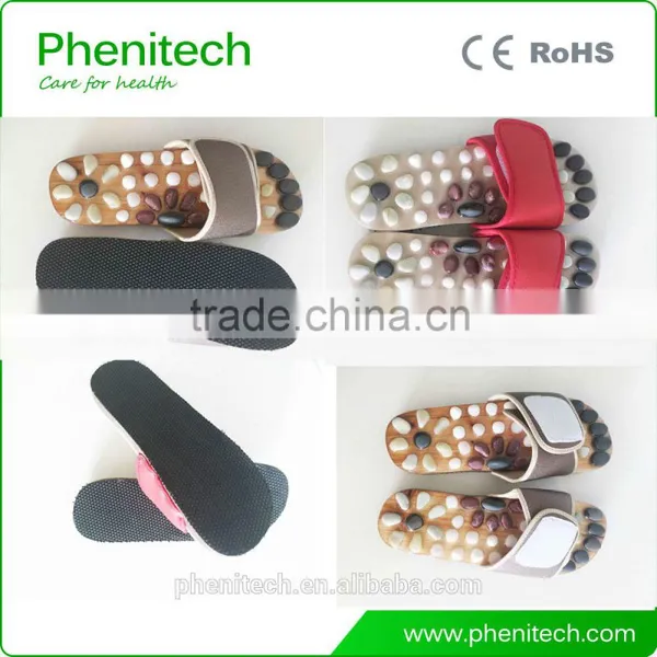 Natural Stone Massage Slipper Foot Massage Shoes for Multicolor Choice photo-3