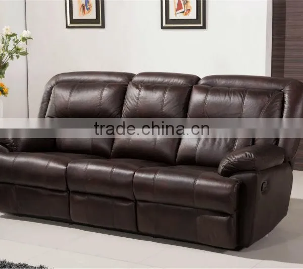 Italy Leather Recliner Sectional Sofa Furniture photo-4